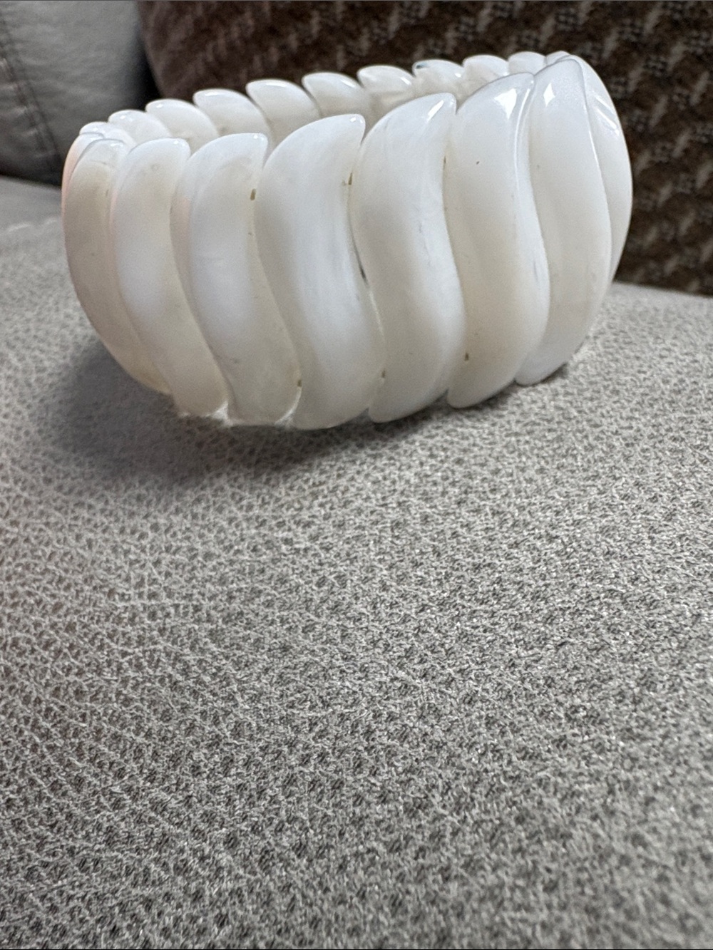 White Chunky Link Bracelet